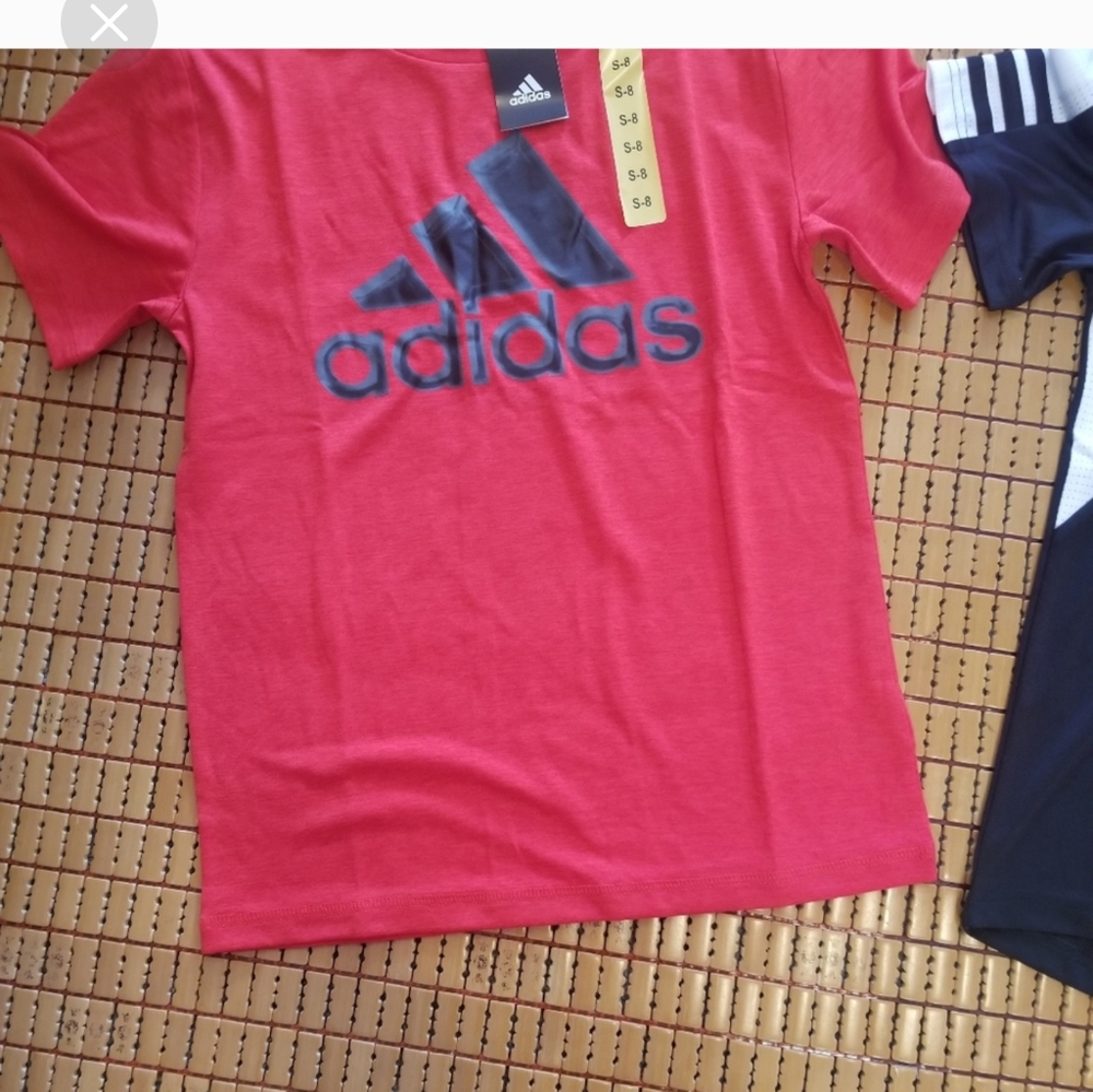 Adidas youth boys active shirts 2 pack set - Picture 3 of 7